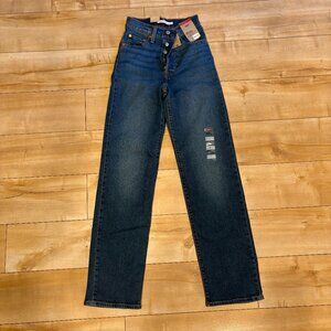 NEW Levi's Ribcage Straight Leg Jeans – Size 24/32 – NWT
